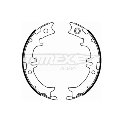 Sada brzdových čeľustí TOMEX Brakes TX 21-76