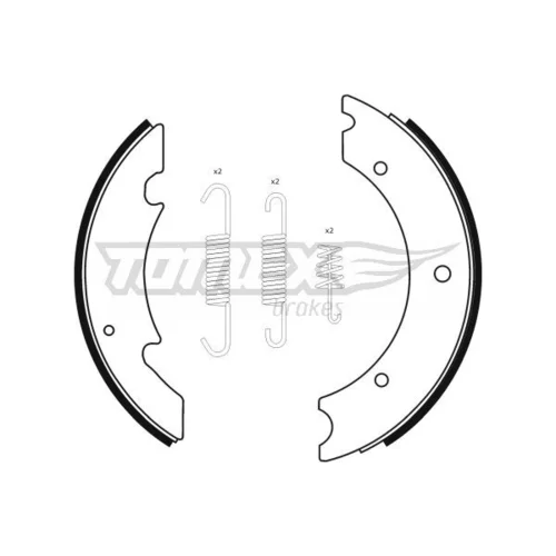 Sada brzdových čeľustí TOMEX Brakes TX 23-42
