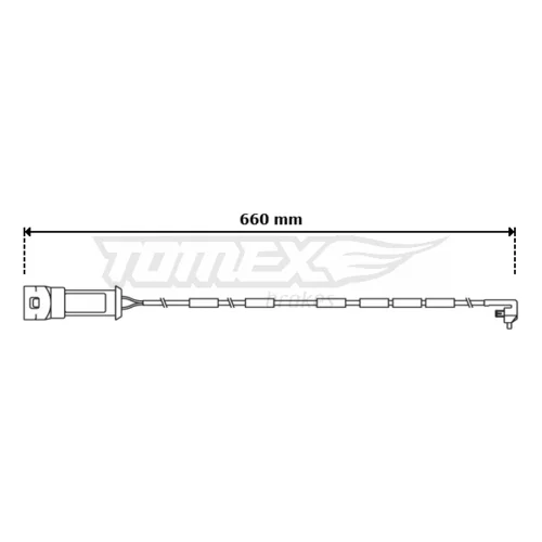 Výstražný kontakt opotrebenia brzdového obloženia TOMEX Brakes TX 31-04