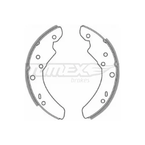Sada brzdových čeľustí TOMEX Brakes TX 20-90