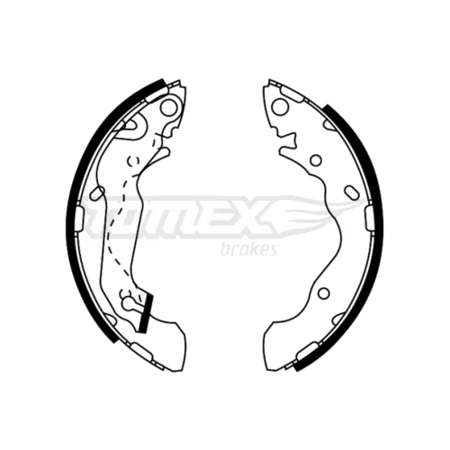 Sada brzdových čeľustí TOMEX Brakes TX 22-05
