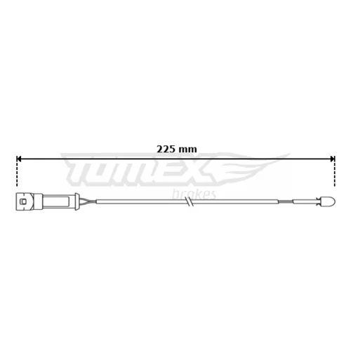 Výstražný kontakt opotrebenia brzdového obloženia TOMEX Brakes TX 30-98