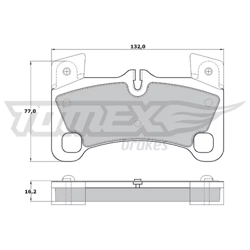 Sada brzdových platničiek kotúčovej brzdy TOMEX Brakes TX 17-15