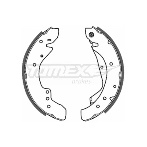 Sada brzdových čeľustí TOMEX Brakes TX 20-59