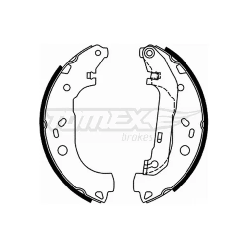 Sada brzdových čeľustí TOMEX Brakes TX 21-87