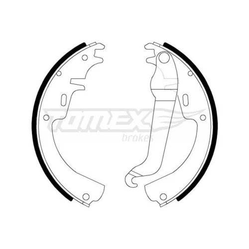 Sada brzdových čeľustí TOMEX Brakes TX 21-11