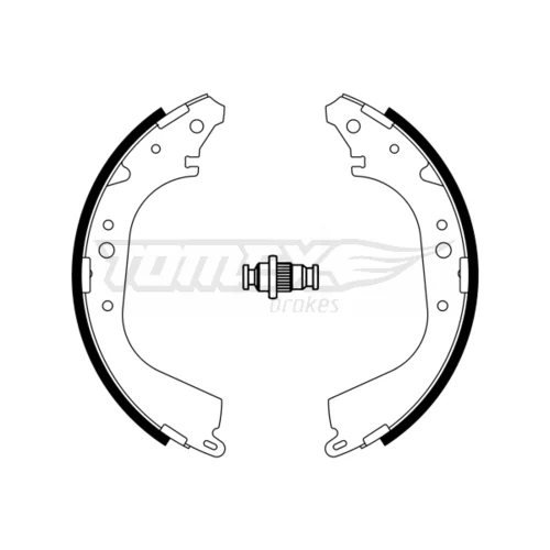 Sada brzdových čeľustí TOMEX Brakes TX 23-30