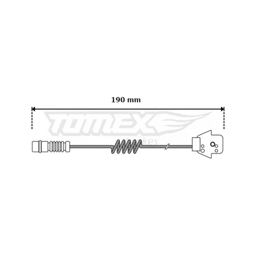 Výstražný kontakt opotrebenia brzdového obloženia TOMEX Brakes TX 30-05