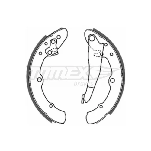 Sada brzdových čeľustí TOMEX Brakes TX 20-25