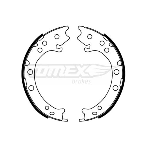 Sada brzdových čeľustí TOMEX Brakes TX 22-52