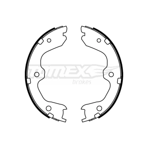 Sada brzdových čeľustí TOMEX Brakes TX 22-93