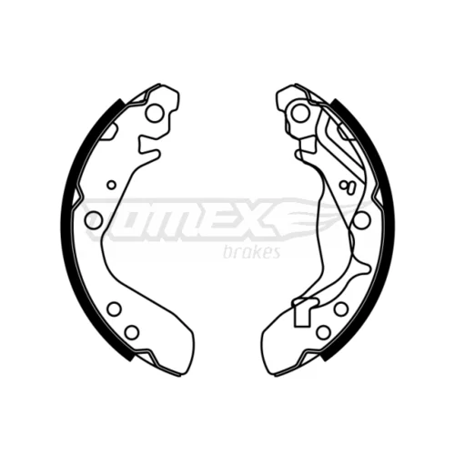 Sada brzdových čeľustí TOMEX Brakes TX 23-01