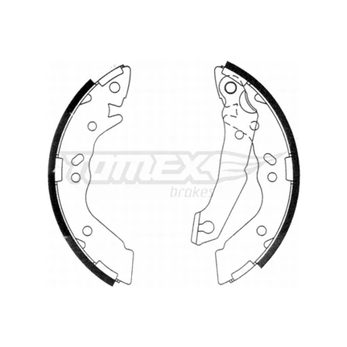 Sada brzdových čeľustí TOMEX Brakes TX 21-36