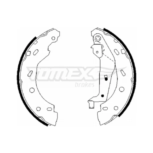 Sada brzdových čeľustí TOMEX Brakes TX 21-75