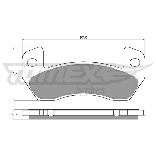 Sada brzdových platničiek kotúčovej brzdy TOMEX Brakes TX 18-83