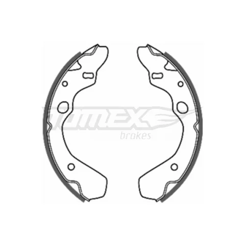 Sada brzdových čeľustí TOMEX Brakes TX 20-38