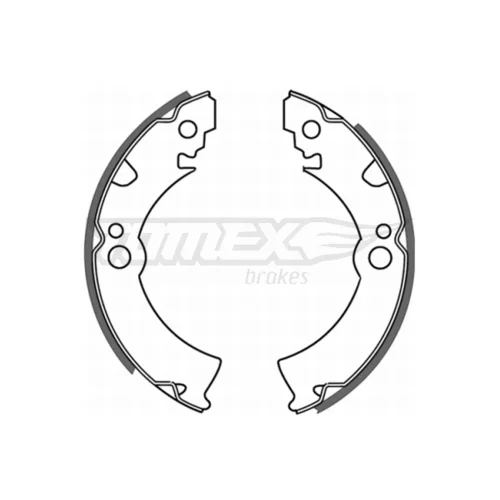 Sada brzdových čeľustí TOMEX Brakes TX 21-46