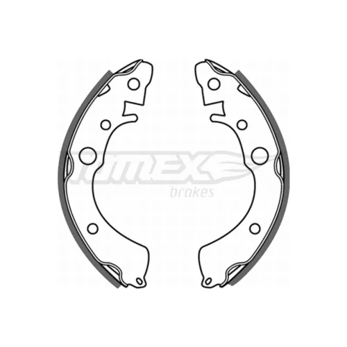 Sada brzdových čeľustí TOMEX Brakes TX 21-35