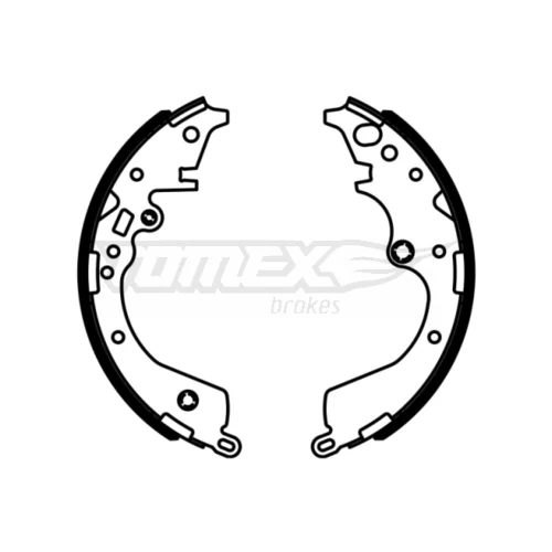 Sada brzdových čeľustí TOMEX Brakes TX 22-96