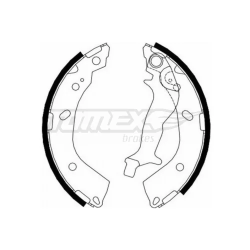 Sada brzdových čeľustí TOMEX Brakes TX 23-10