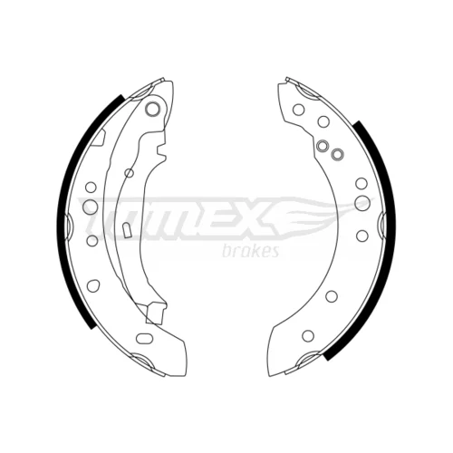Sada brzdových čeľustí TOMEX Brakes TX 23-23