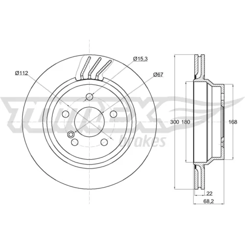 Brzdový kotúč TOMEX Brakes TX 74-29