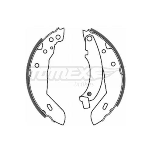 Sada brzdových čeľustí TOMEX Brakes TX 20-40