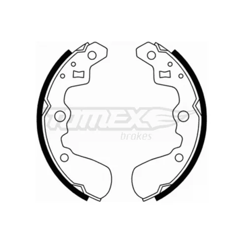 Sada brzdových čeľustí TOMEX Brakes TX 21-89
