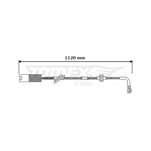 Výstražný kontakt opotrebenia brzdového obloženia TX 30-40 (TOMEX Brakes)