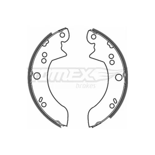 Sada brzdových čeľustí TOMEX Brakes TX 20-35