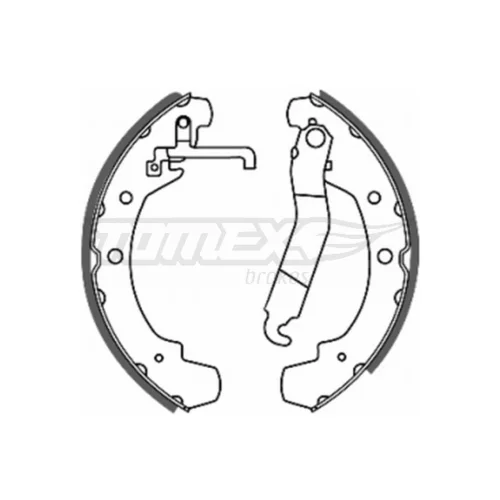 Sada brzdových čeľustí TOMEX Brakes TX 20-49