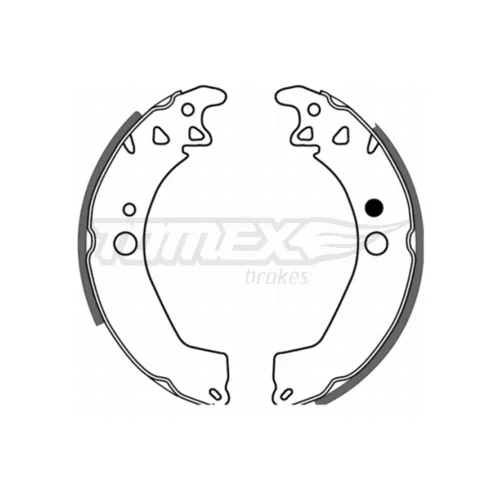 Sada brzdových čeľustí TOMEX Brakes TX 21-32