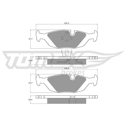 Sada brzdových platničiek kotúčovej brzdy TOMEX Brakes TX 11-30