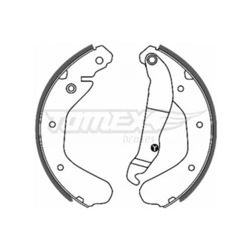 Sada brzdových čeľustí TOMEX Brakes TX 20-15