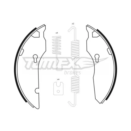 Sada brzdových čeľustí TOMEX Brakes TX 23-43