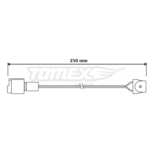 Výstražný kontakt opotrebenia brzdového obloženia TOMEX Brakes TX 30-84