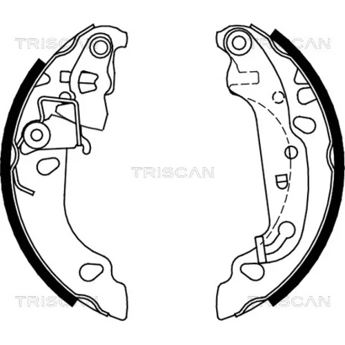 Sada brzdových čeľustí TRISCAN 8100 16008