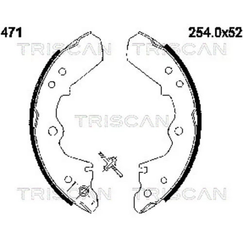 Sada brzdových čeľustí TRISCAN 8100 60471