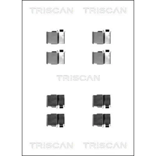 Sada príslušenstva obloženia kotúčovej brzdy TRISCAN 8105 131620