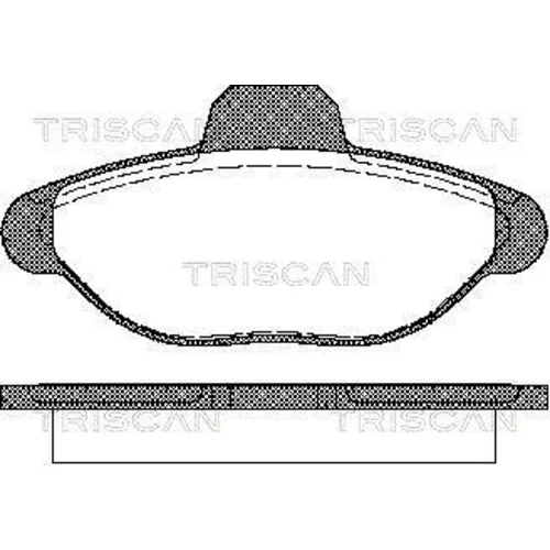 Sada brzdových platničiek kotúčovej brzdy TRISCAN 8110 15001