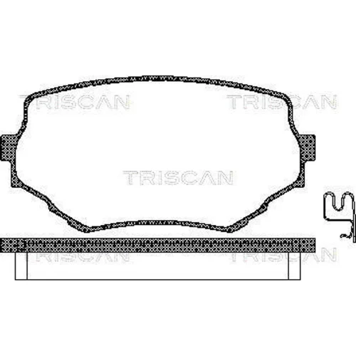 Sada brzdových platničiek kotúčovej brzdy TRISCAN 8110 69002