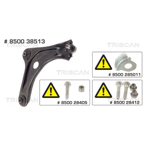 Rameno zavesenia kolies TRISCAN 8500 38513