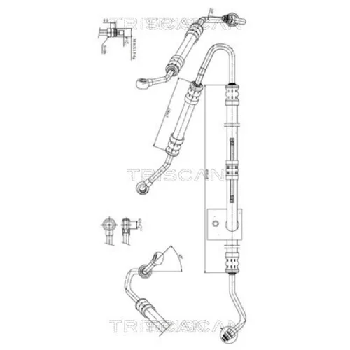 Hydraulická hadica pre riadenie TRISCAN 8516 11001