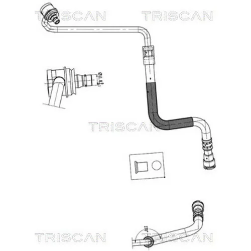 Hydraulická hadica pre riadenie TRISCAN 8516 11040