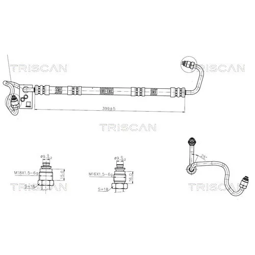 Hydraulická hadica pre riadenie TRISCAN 8516 24005