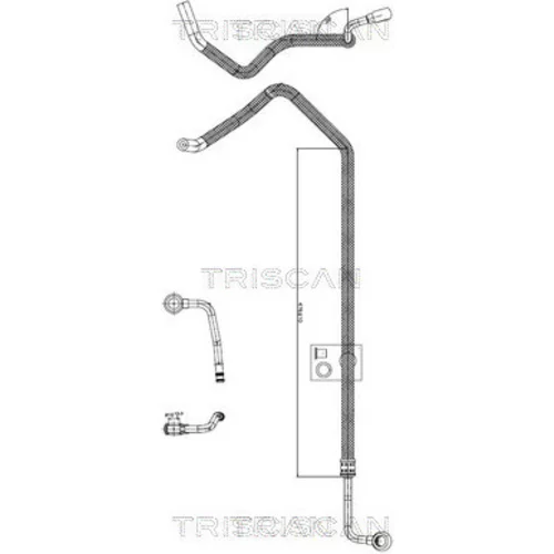 Hydraulická hadica pre riadenie TRISCAN 8516 29090