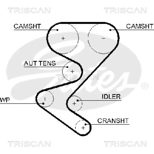 Ozubený remeň TRISCAN 8645 5608xs