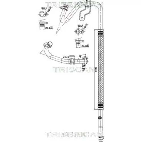 Vysoko/nízkotlakové vedenie klimatizácie TRISCAN 9010 10031