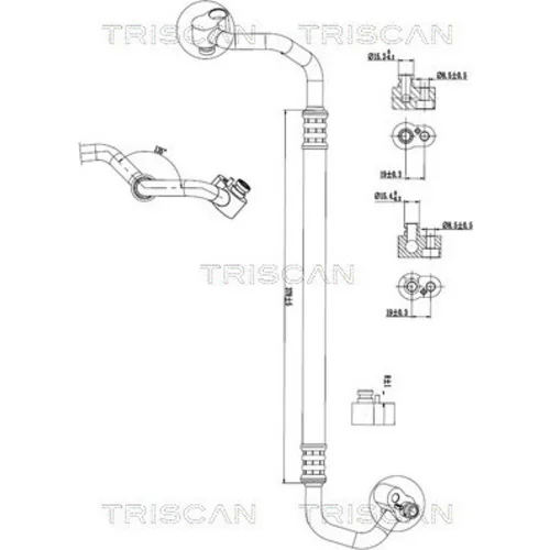 Vysoko/nízkotlakové vedenie klimatizácie TRISCAN 9010 29039