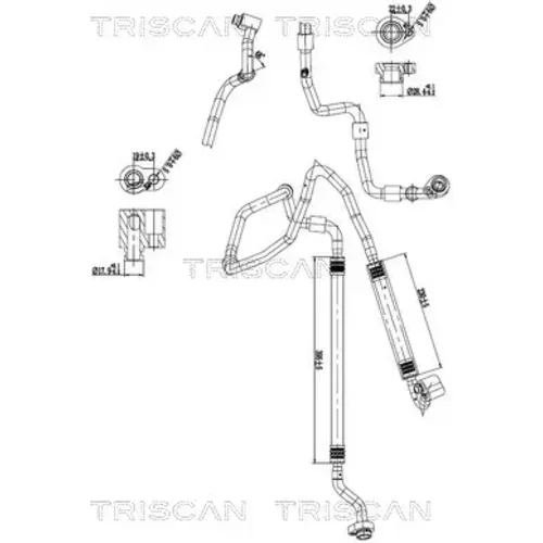 Vysoko/nízkotlakové vedenie klimatizácie TRISCAN 9010 29149